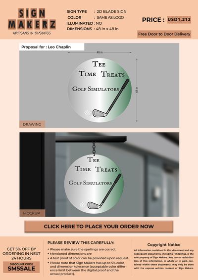 Business signage for Leo Chaplin