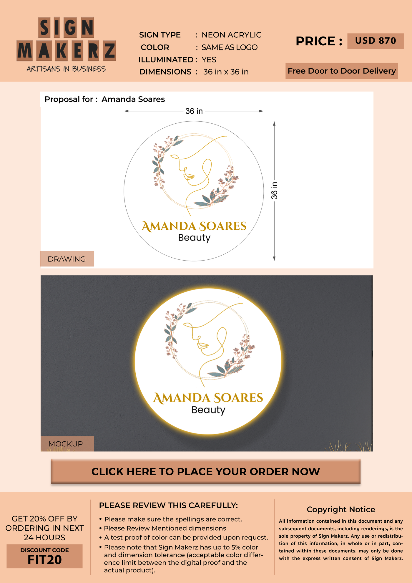 Business Signs for Amanda Soares