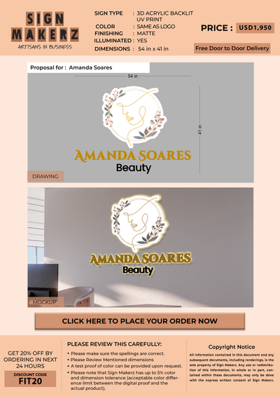 Business Signs for Amanda Soares