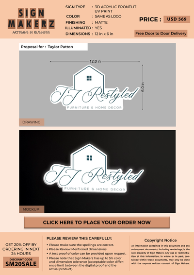 Business signage for Taylor Patton