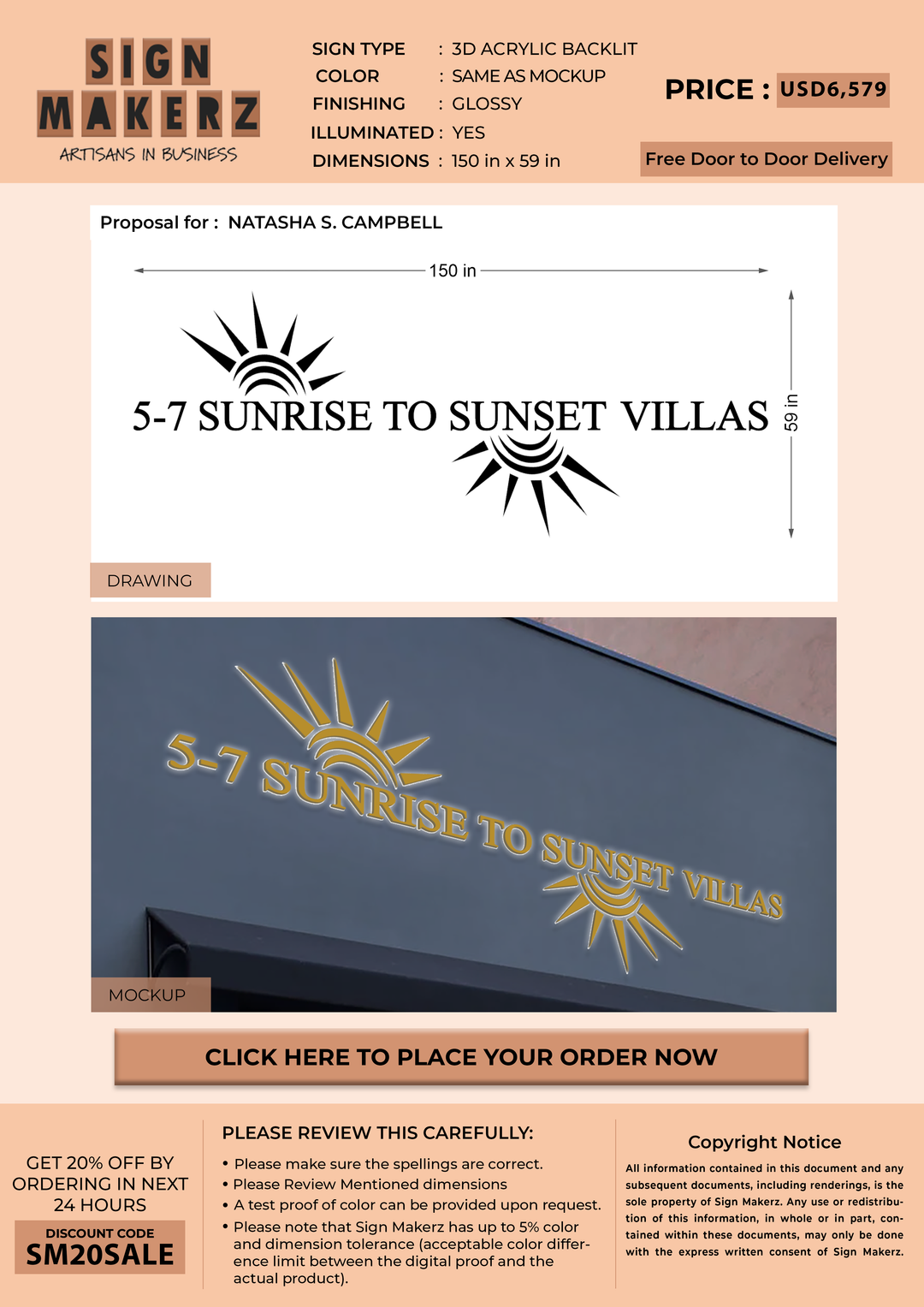 Business Signs for NATASHA S. CAMPBELL