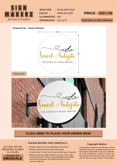 Business Signs for Hazel Aleman