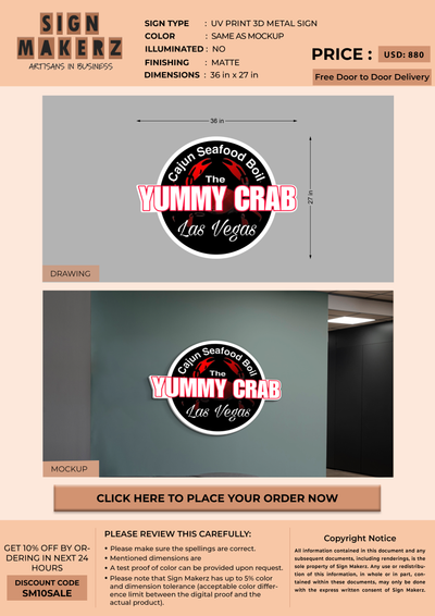 3d signs for Yummy