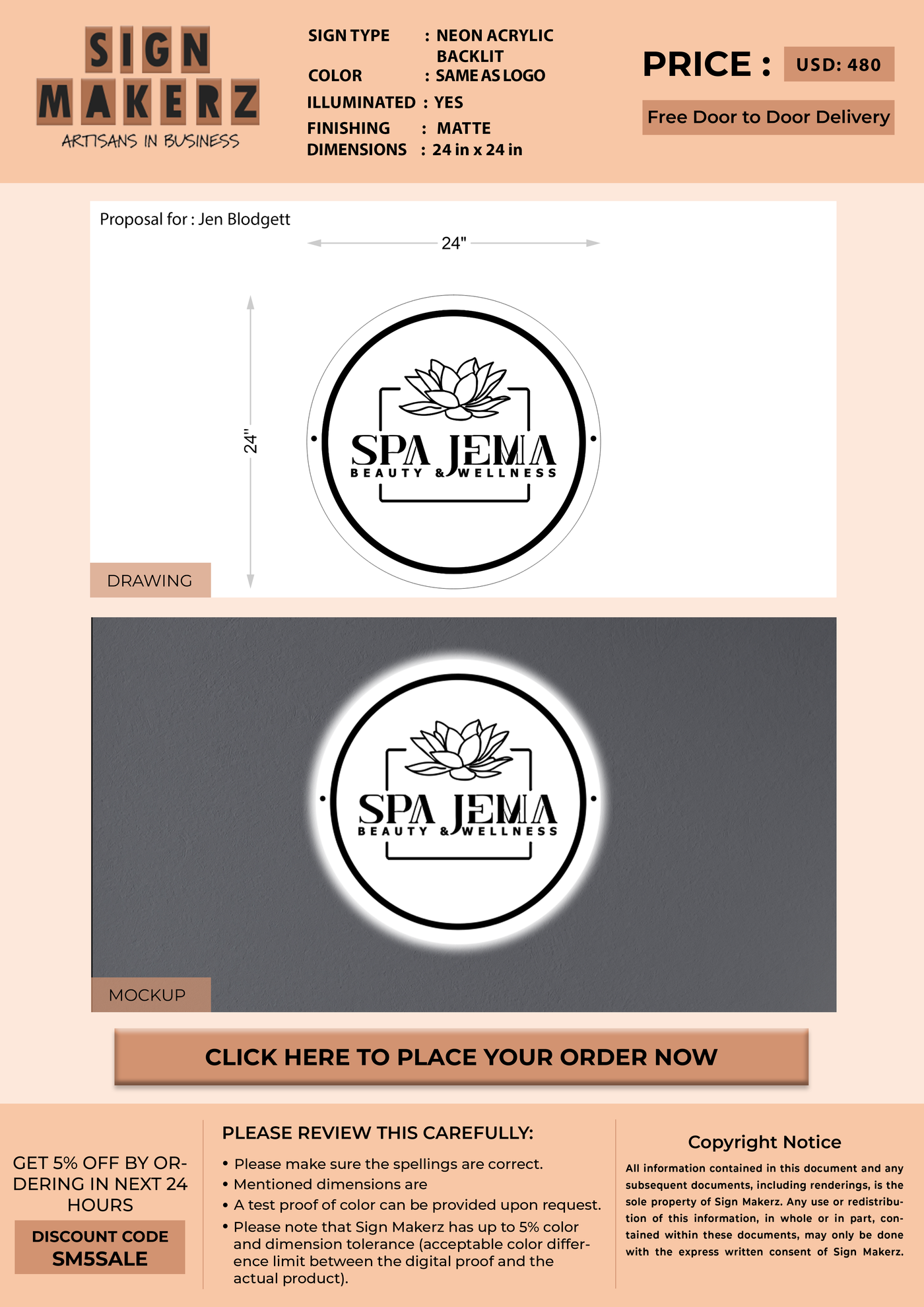 Custom Signs For Jen Blodgett