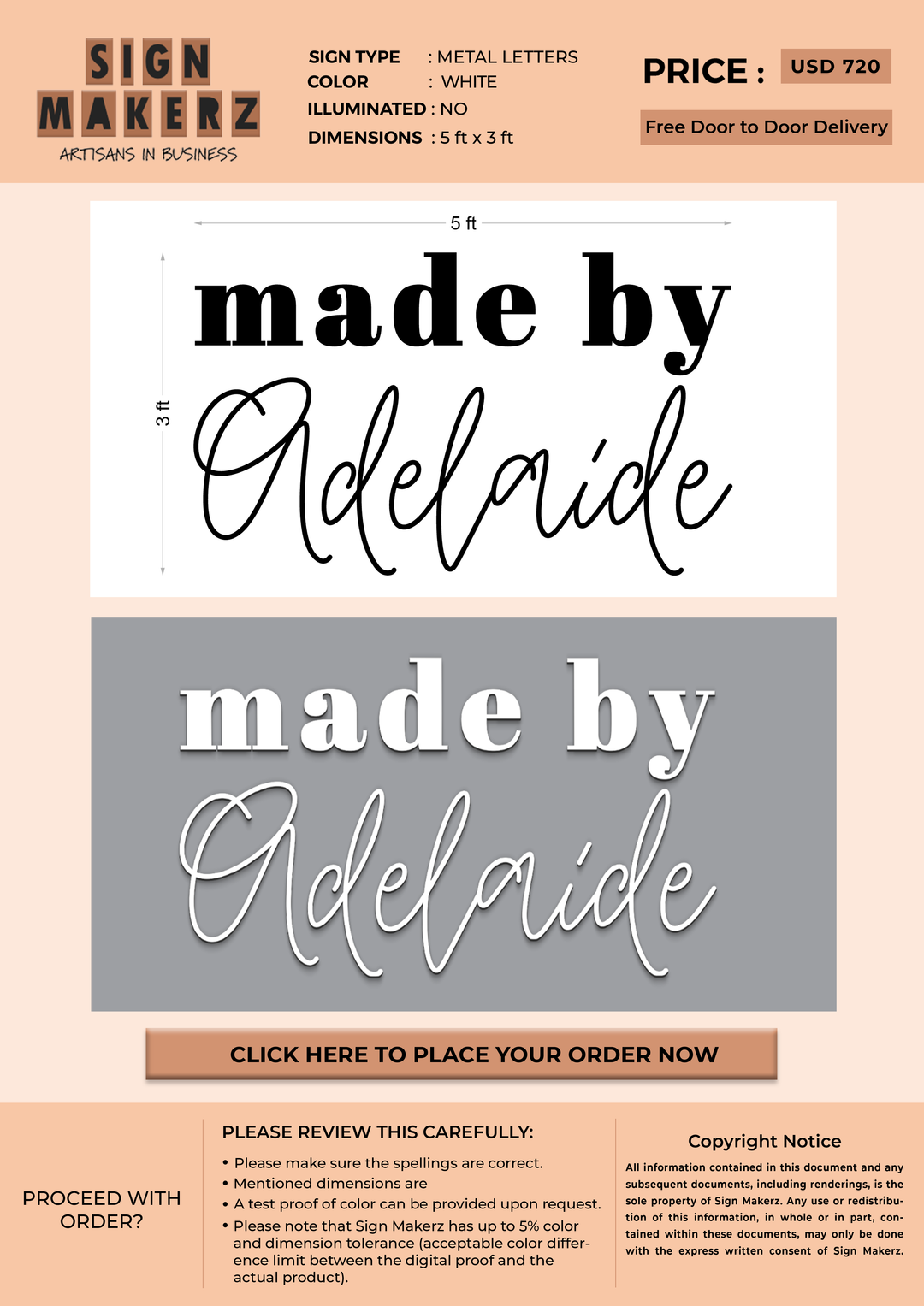 Custom Signs for Emma Sensenbrenner
