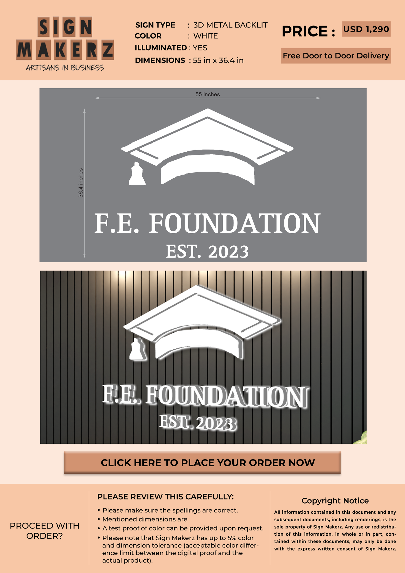 Custom Signs for Fabian Elizondo