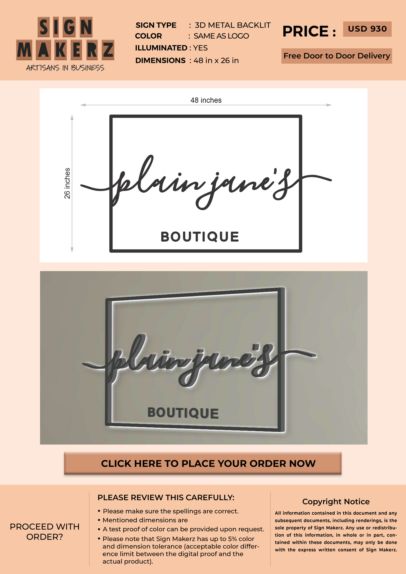 Custom Signs for Kimberly Haas