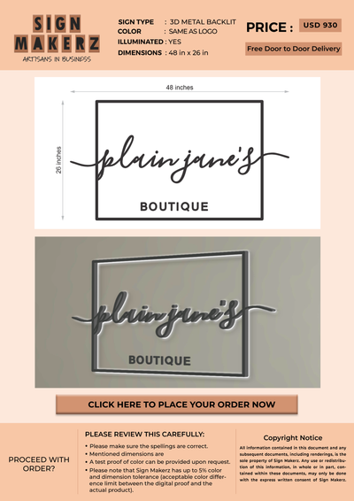 Custom Signs for Kimberly Haas