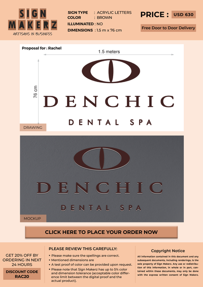 Custom Signs for Rachel