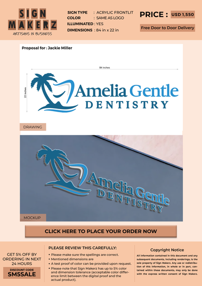 Bussiness Signage For Jackie Miller
