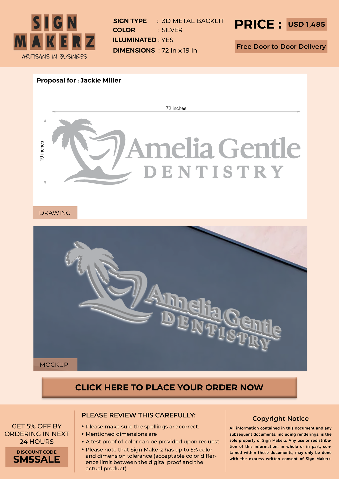Bussiness Signage For Jackie Miller