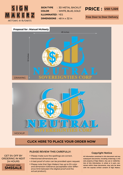 Custom Signs for Manuel McNeely