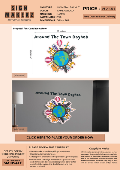 Business signage for Candace Askew
