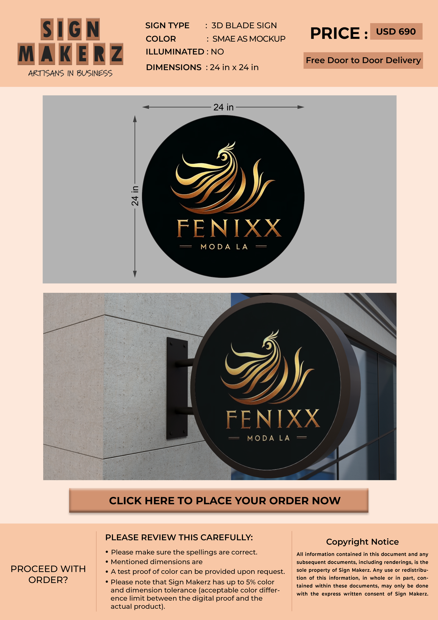 Business signage for Maria Imeri