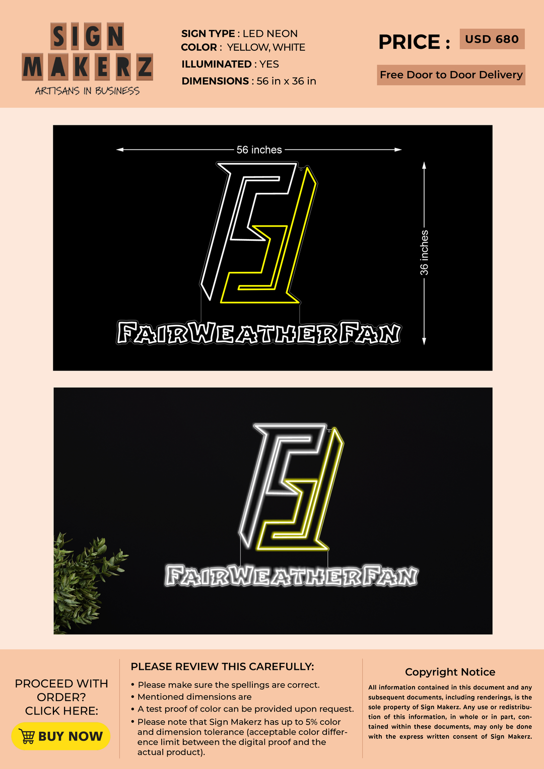 Business signage for Eric Curtis