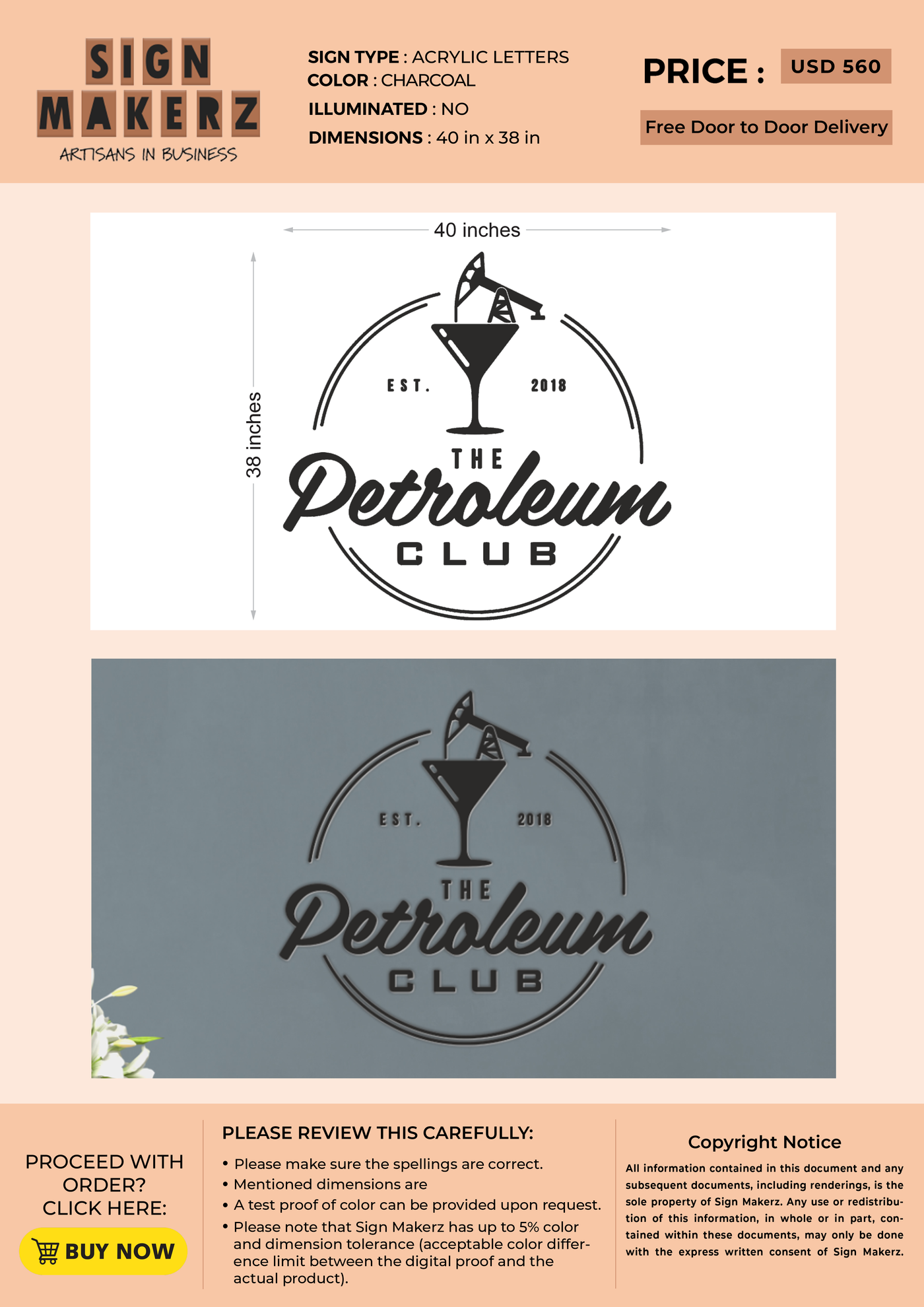 Business signage for Archie Edward