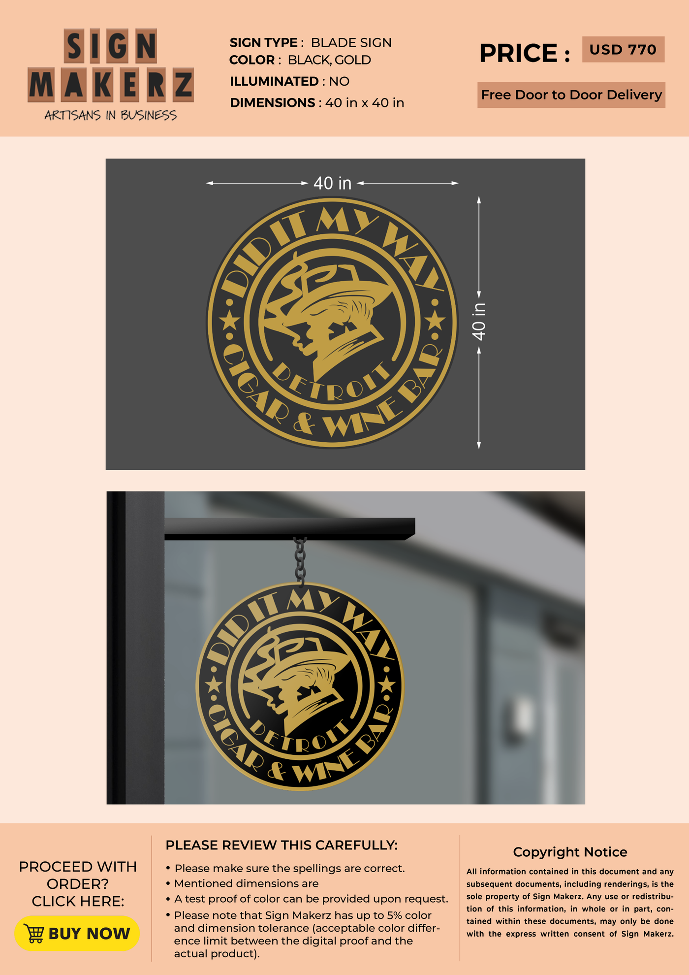 Business signage for Neczar Ayad