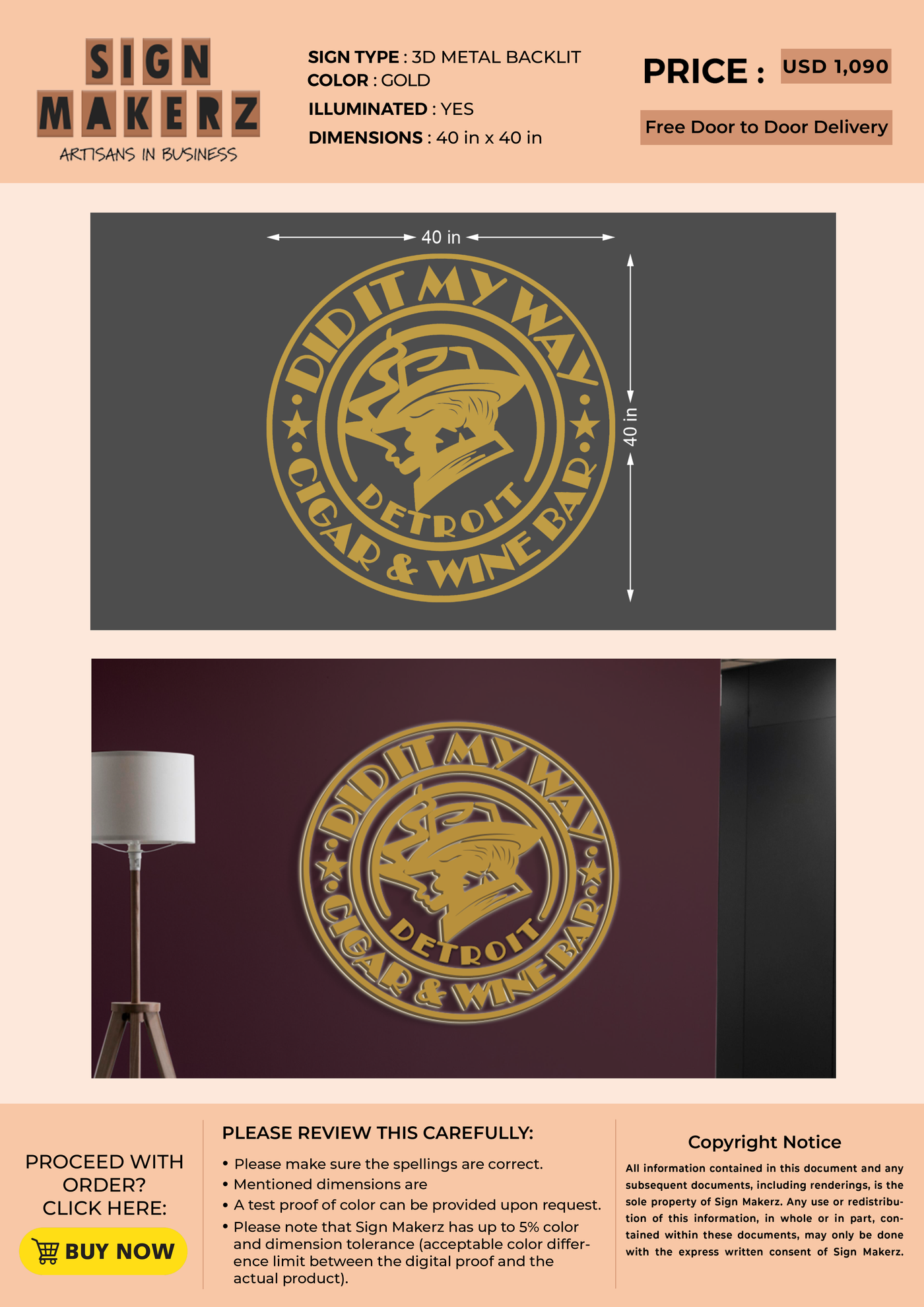 Business signage for Neczar Ayad