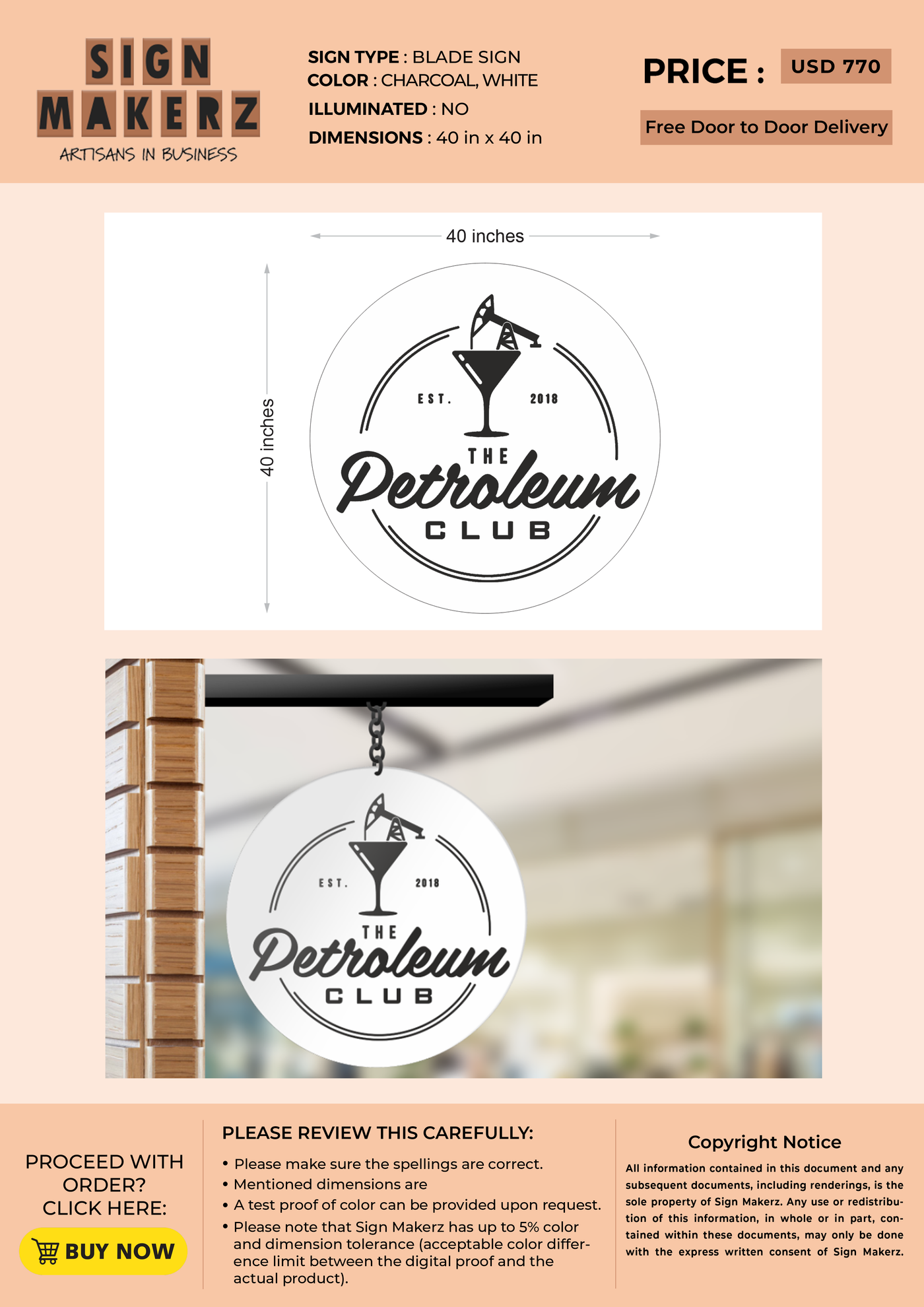Business signage for Archie Edward
