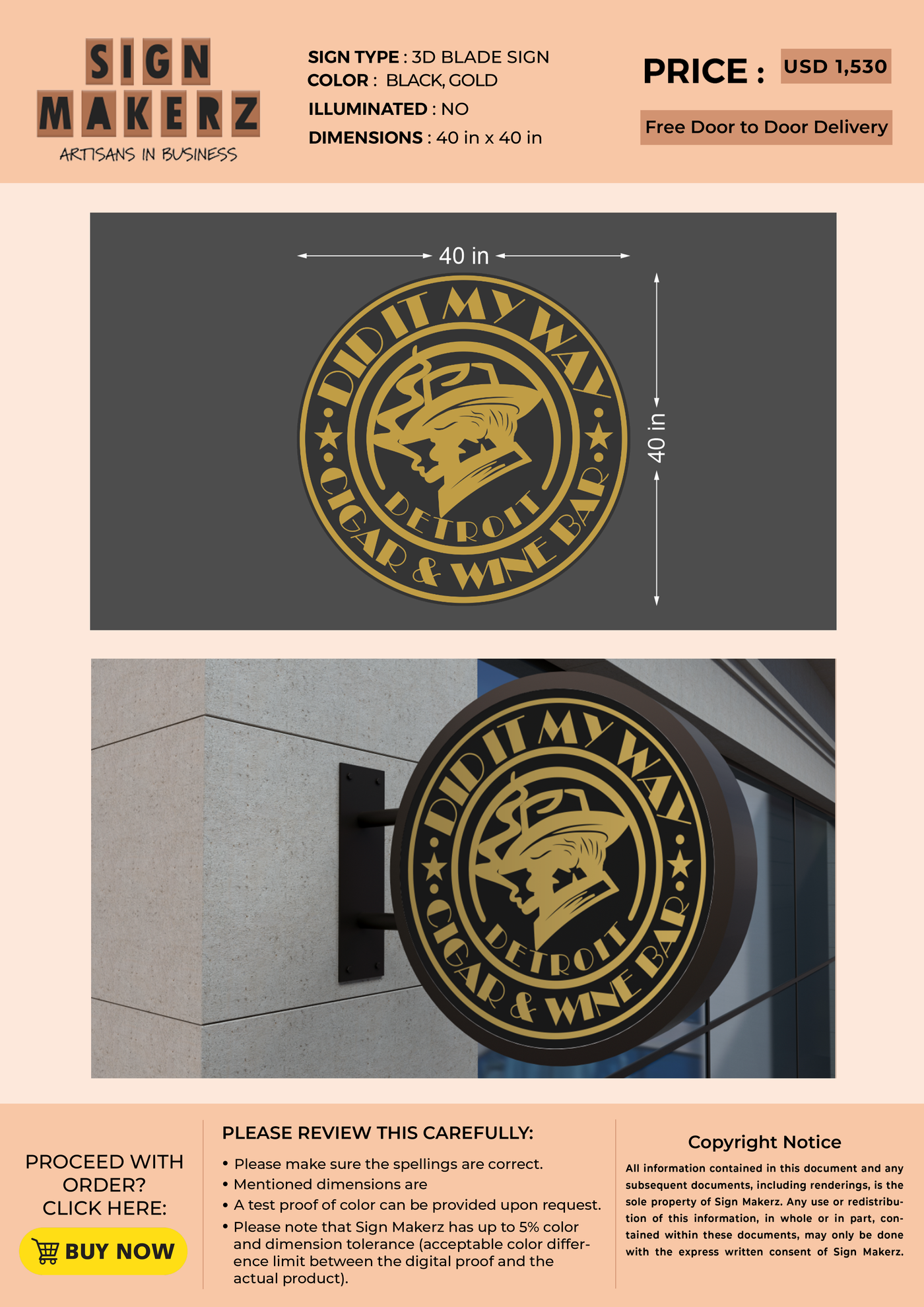 Business signage for Neczar Ayad