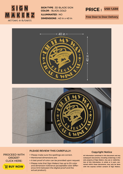 Business signage for Neczar Ayad