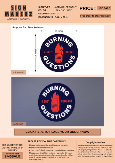 Business signage for Stan Anderson