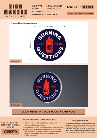 Business signage for Stan Anderson