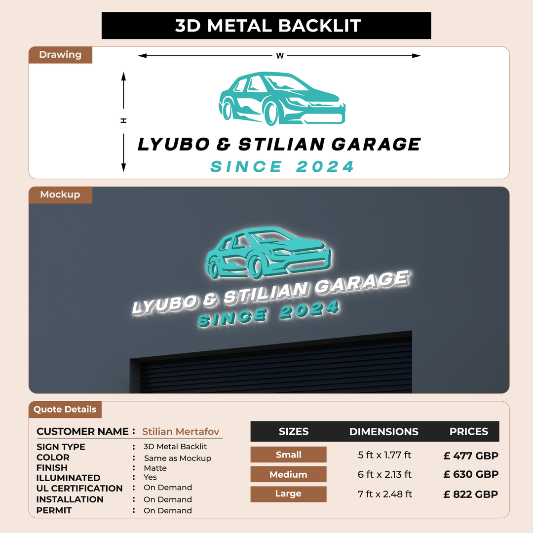 3d metal backlit for Stilian Mertafov