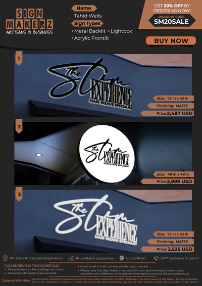 Business Signs for Tahid Wells
