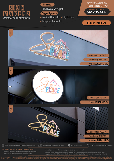Business Signs For Tashyra Wright