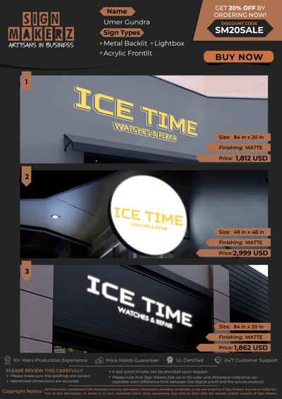 Business Signs for Umer Gundra