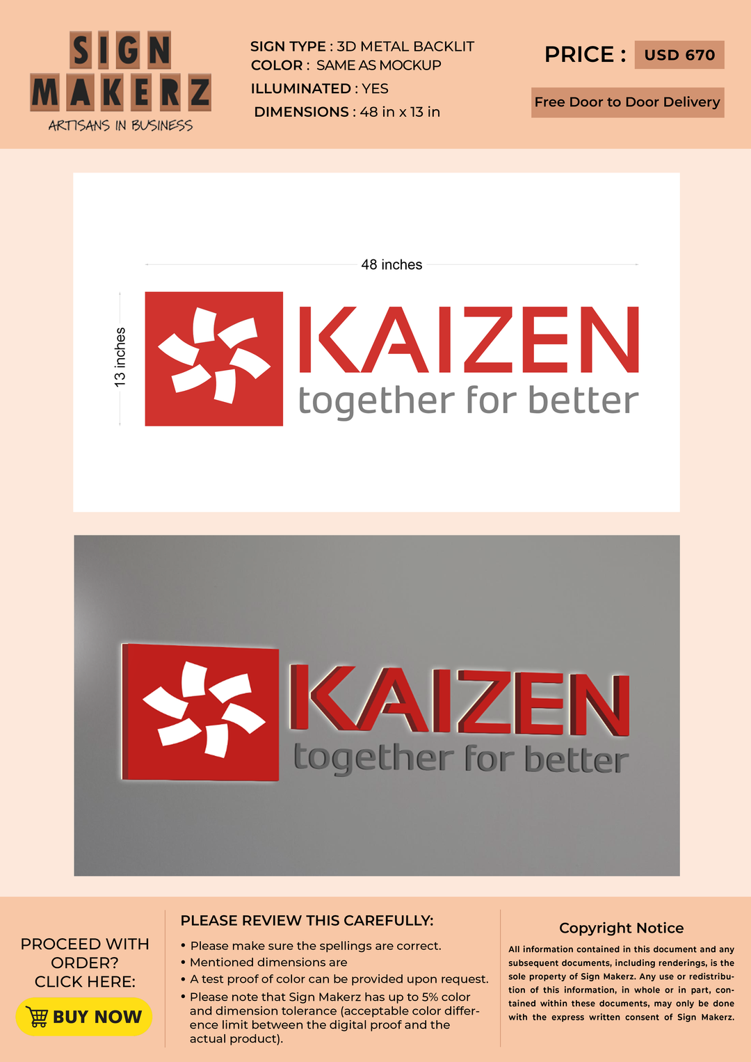 business signage for Usman Altaf