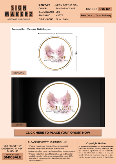Business signage for Vanessa Battaforyen