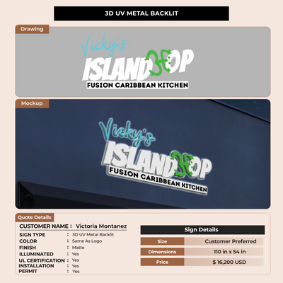 Custom Signs For Victoria Montanez-Roberts