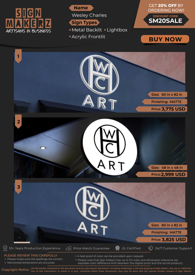 Business Signs for Wesley Charles Holleman