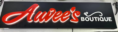 Custom Business sign for Auvees Boutique - Email