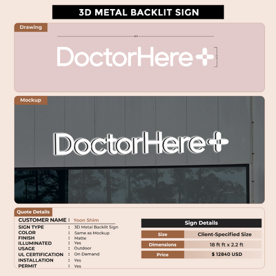 CUSTOM MOCKUP SIGN FOR Yoon Shim