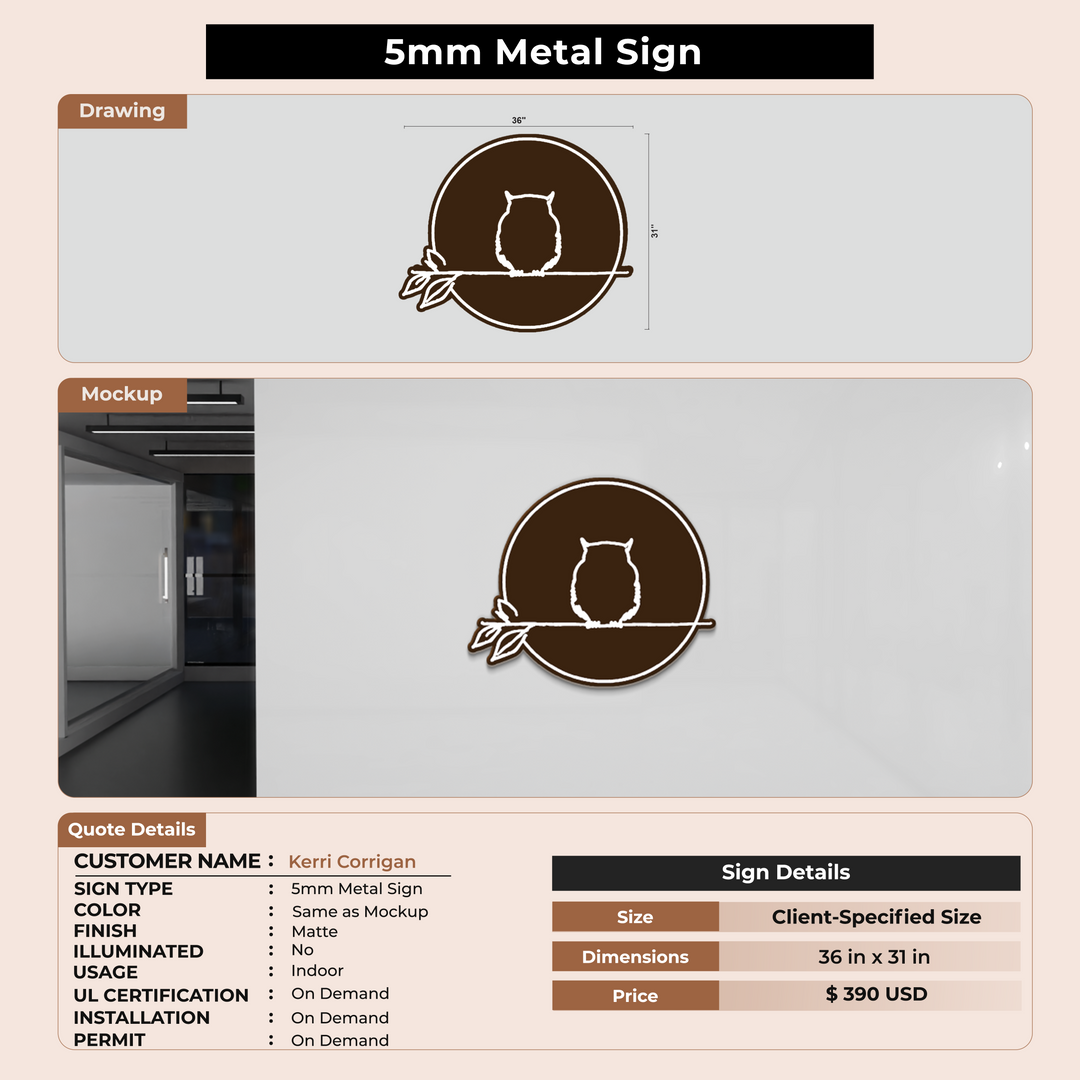 Custom Signs for Kerri Corrigan
