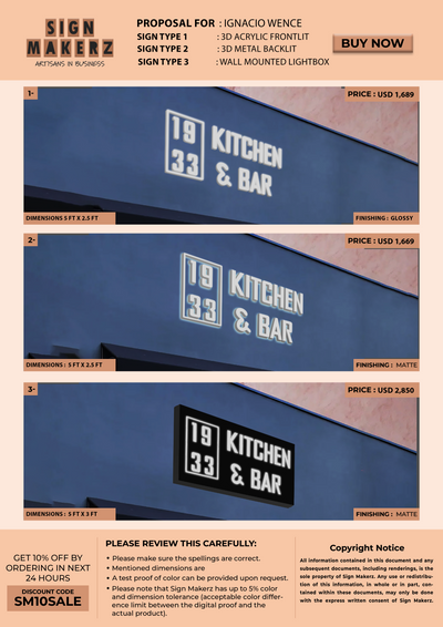 3d Business Signage for ignacio wence