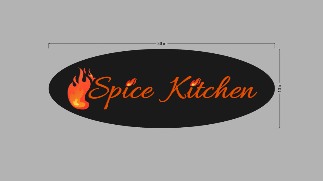 3D UV Acrylic Double-Lit Sign for Abhishek Sharma