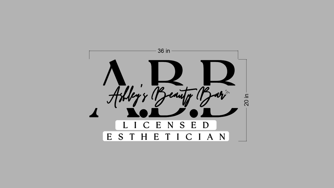 10mm acrylic sign for Ashley mcnair