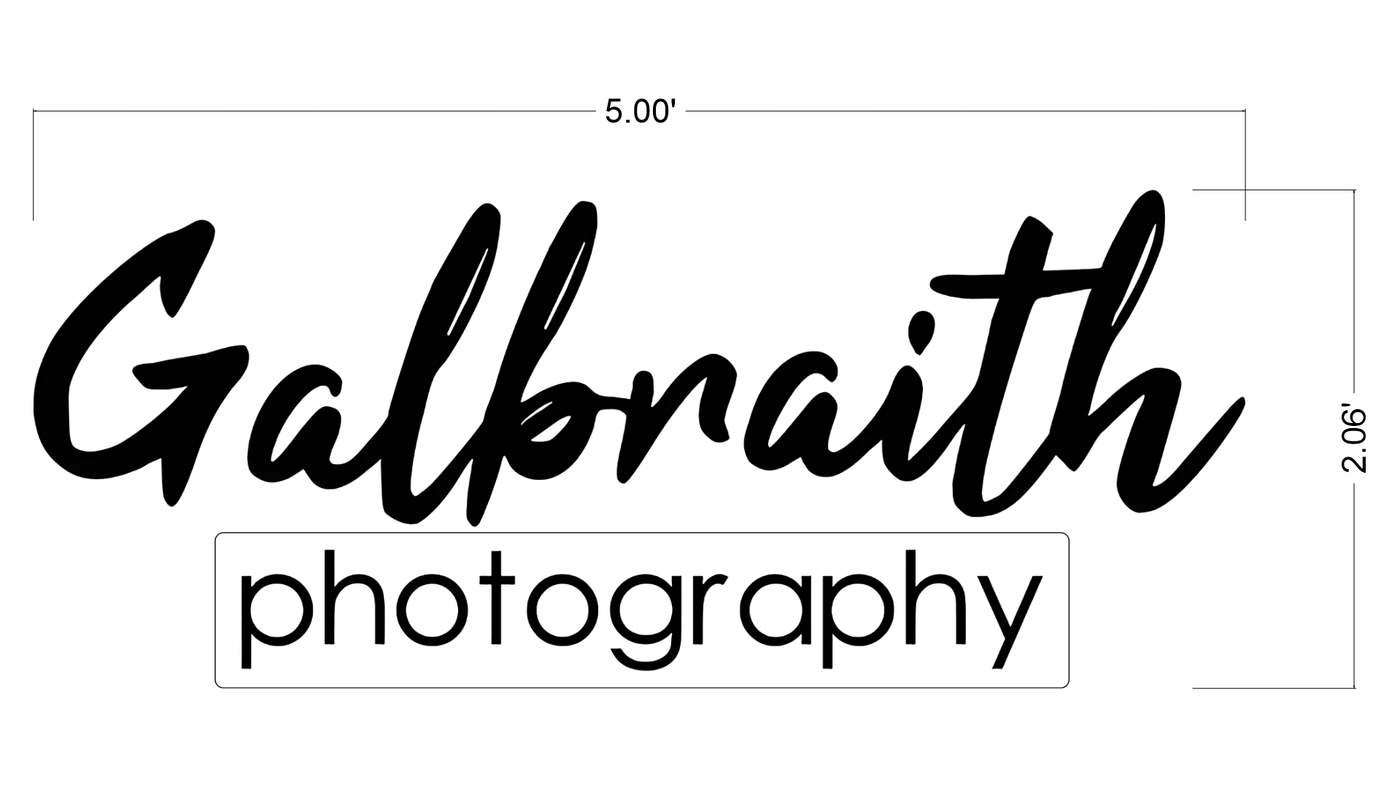 Business signage for Jessi Galbraith