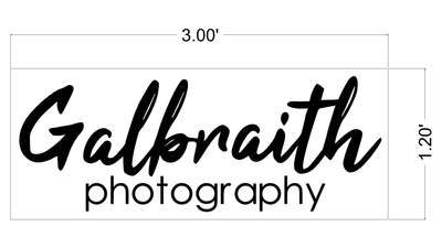 Business signage for Jessi Galbraith