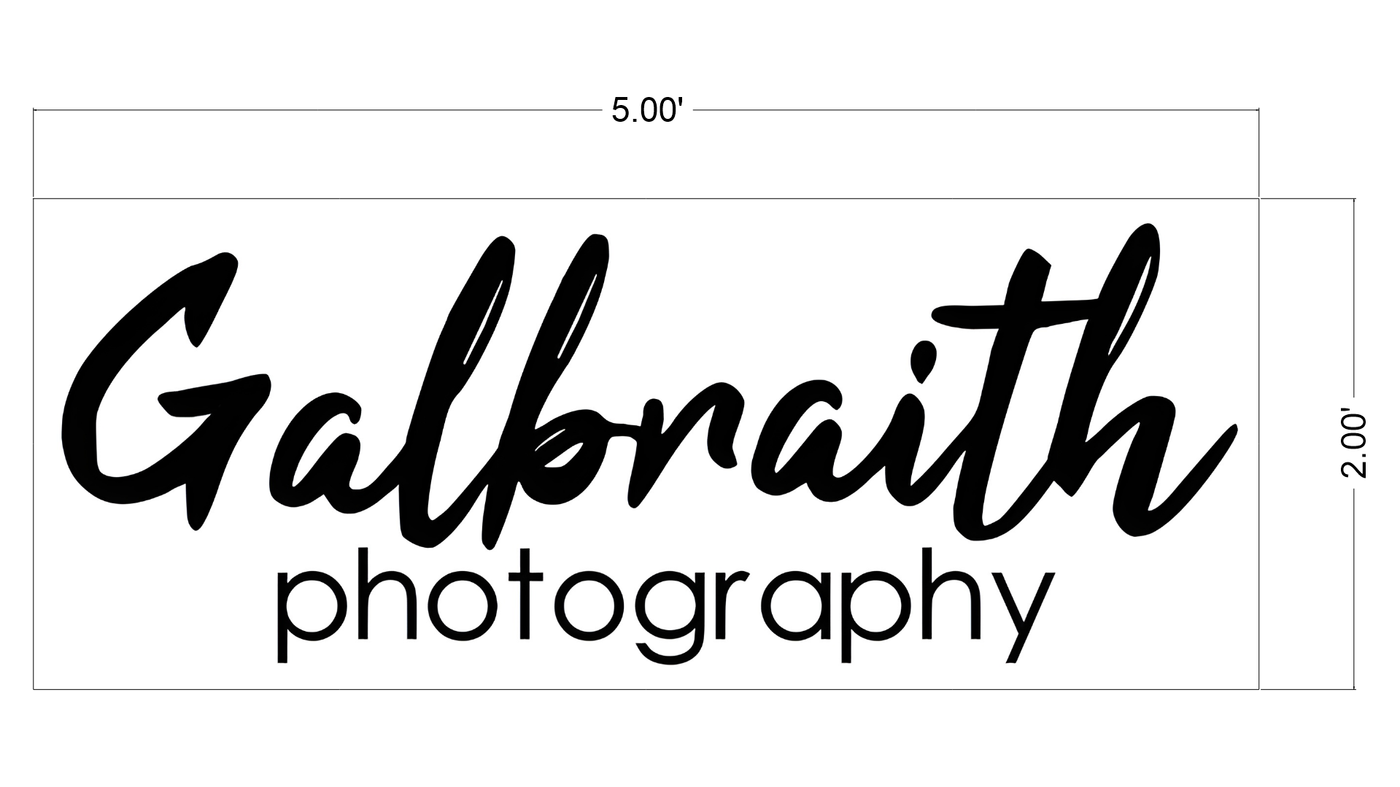 Business signage for Jessi Galbraith