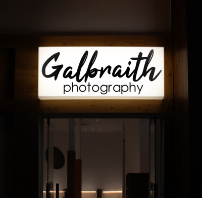 Business signage for Jessi Galbraith