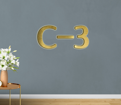3d metal backlit signs for Stephanie Delles