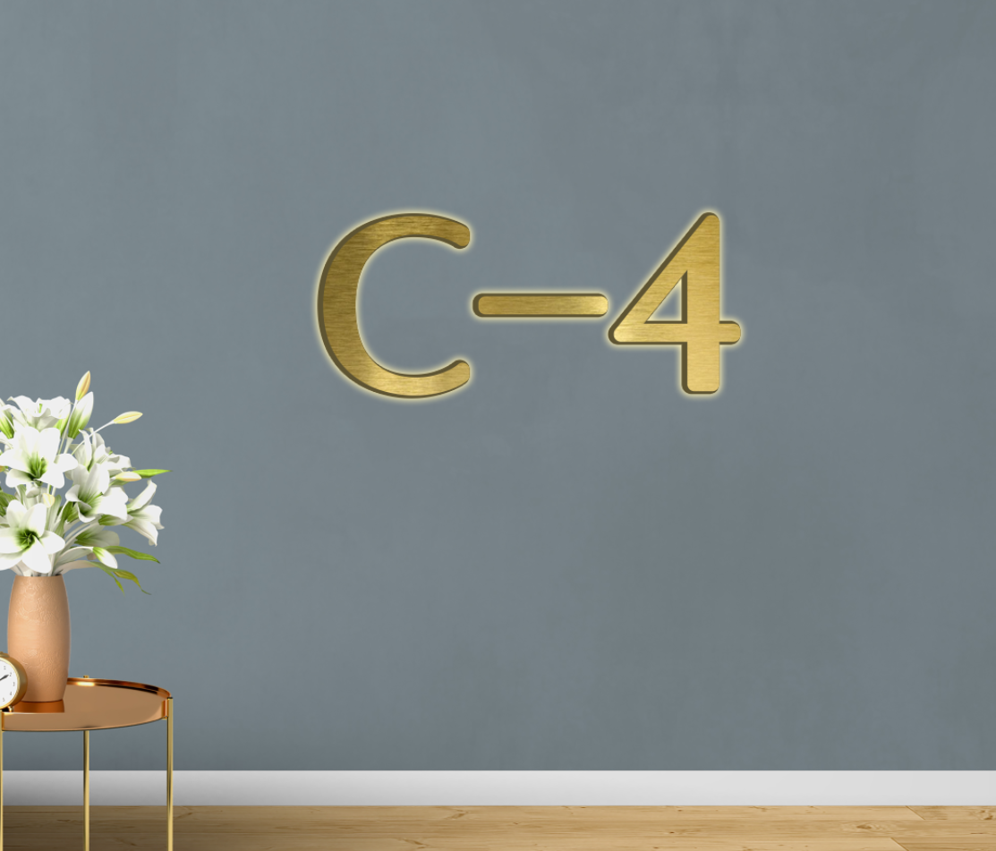 3d metal backlit signs for Stephanie Delles