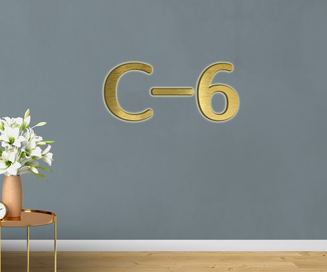 3d metal backlit signs for Stephanie Delles