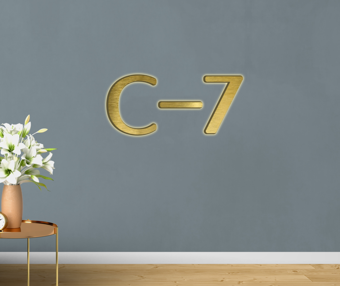 3d metal backlit signs for Stephanie Delles