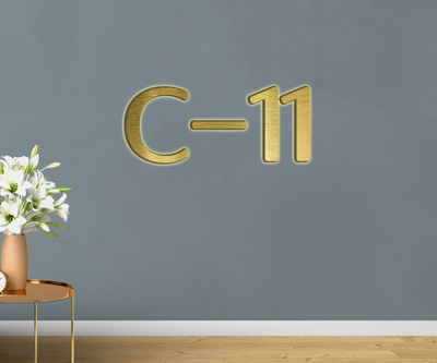 3d metal backlit signs for Stephanie Delles